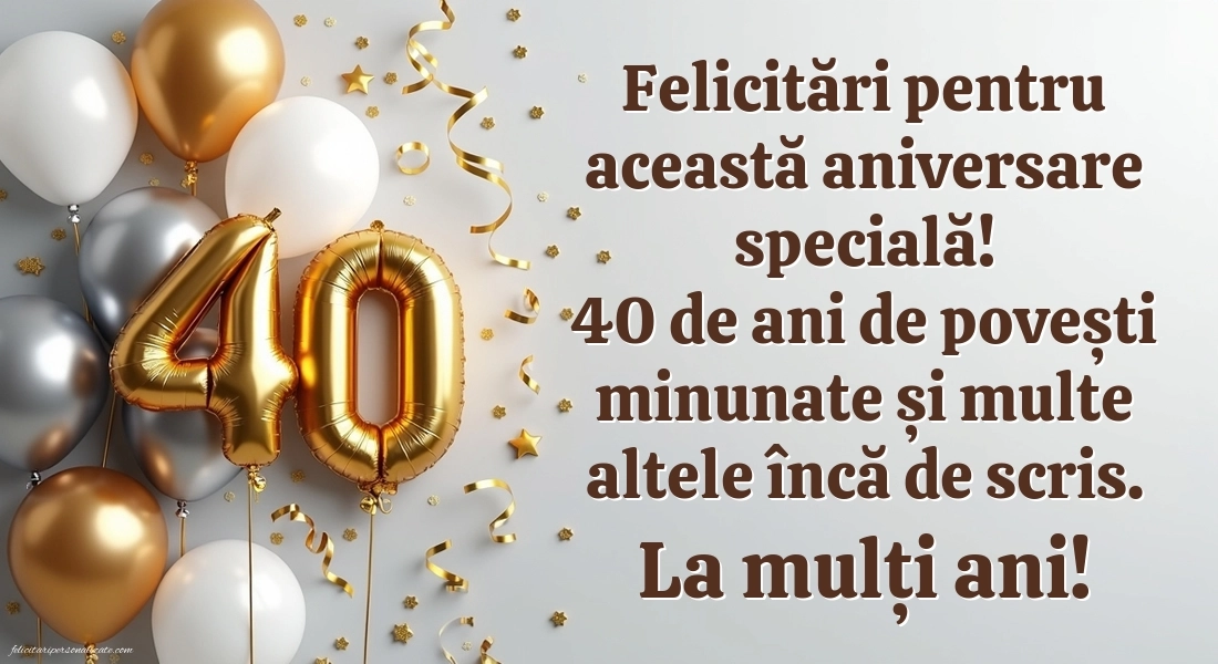 Imagini cu LA MULȚI ANI 40 ani pentru Femei: Baloane