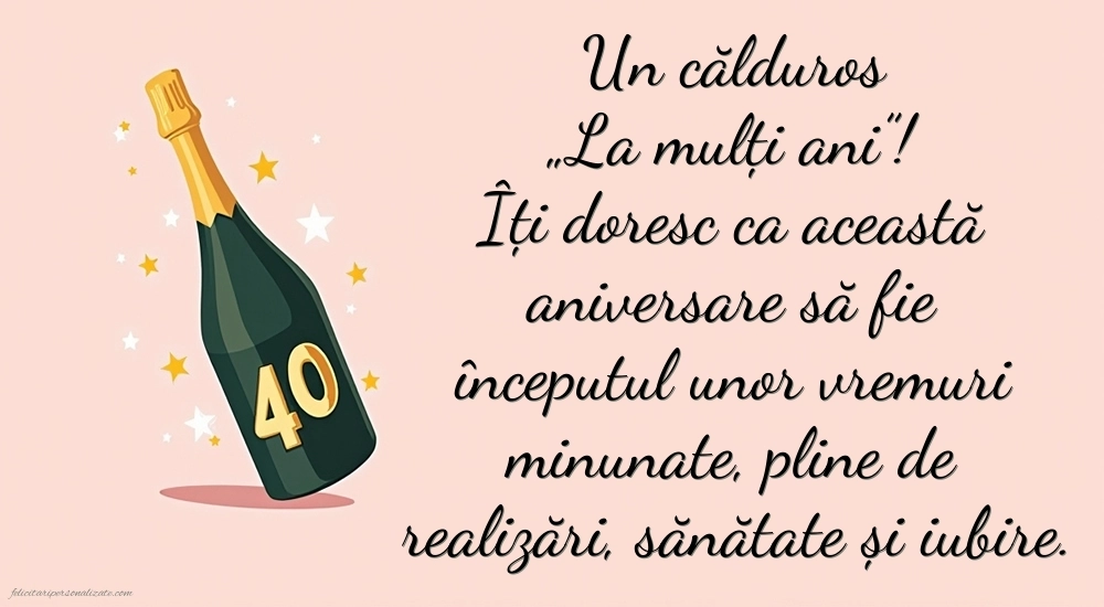 Imagini cu LA MULȚI ANI 40 ani pentru Femei: Șampanie