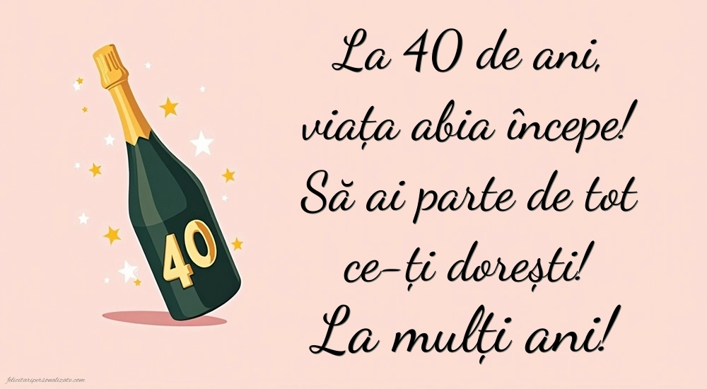 Imagini cu LA MULȚI ANI 40 ani pentru Sora: Șampanie