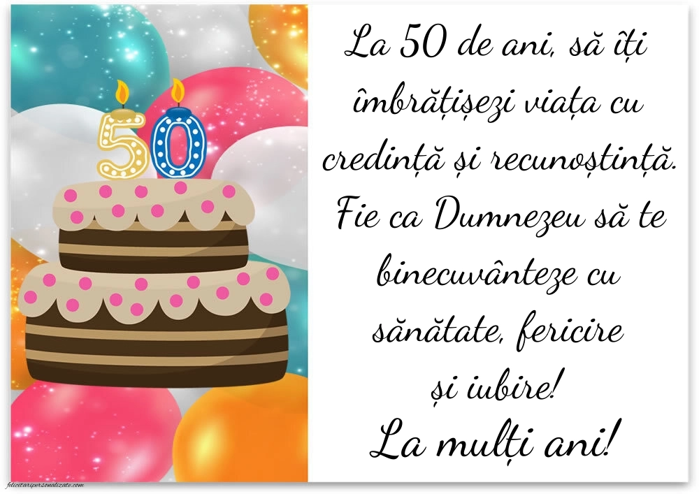 Imagini cu LA MULȚI ANI 50 ani: Tort