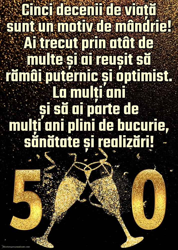 Imagini cu LA MULȚI ANI 50 ani pentru Bărbați: Șampanie