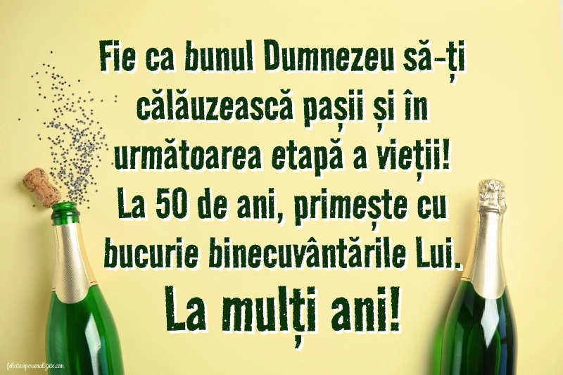 Imagini cu LA MULȚI ANI 50 ani pentru Bărbați: Șampanie și confetti