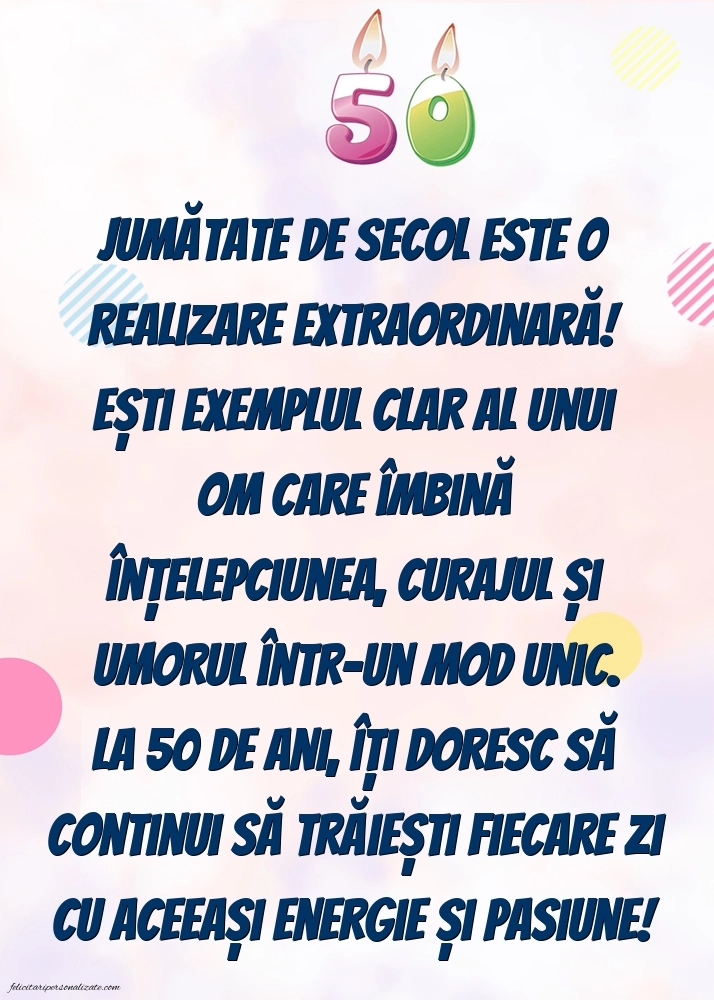 Imagini cu LA MULȚI ANI 50 ani pentru Bărbați: Lumânări