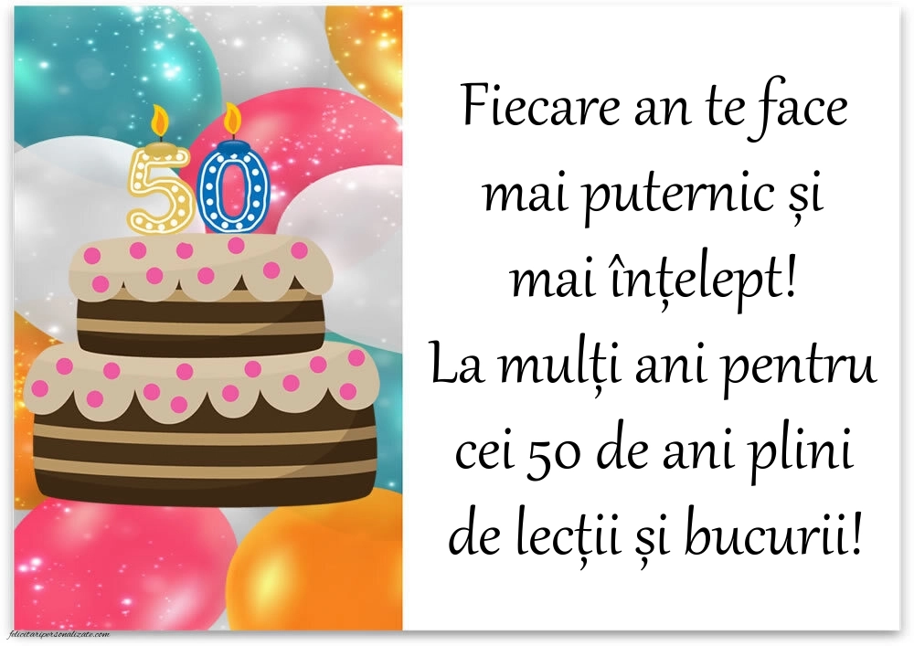 Imagini cu LA MULȚI ANI 50 ani pentru Bărbați: Tort