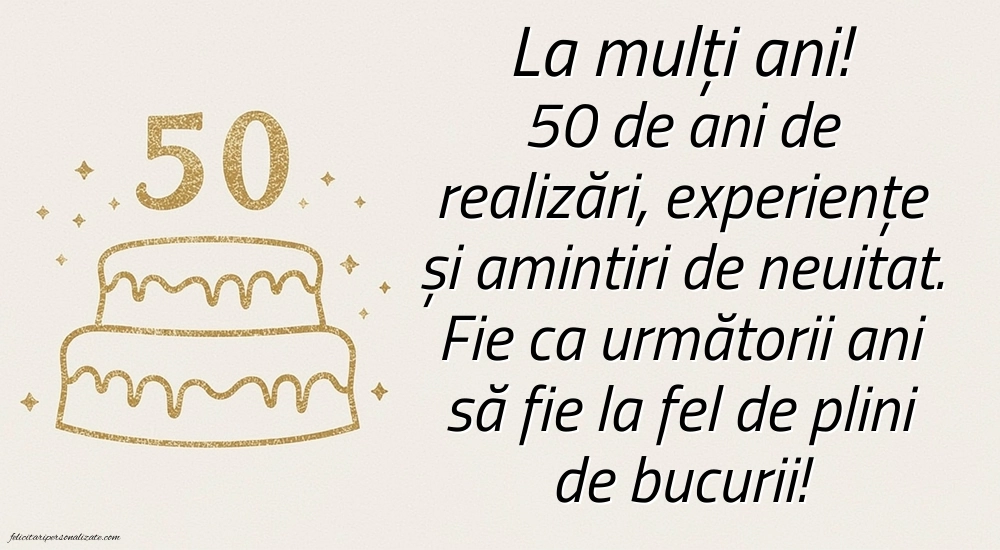 Imagini cu LA MULȚI ANI 50 ani: Tort