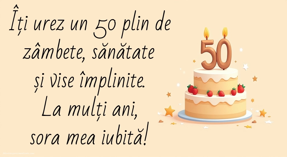 Imagini cu LA MULȚI ANI 50 ani pentru SORA: Tort