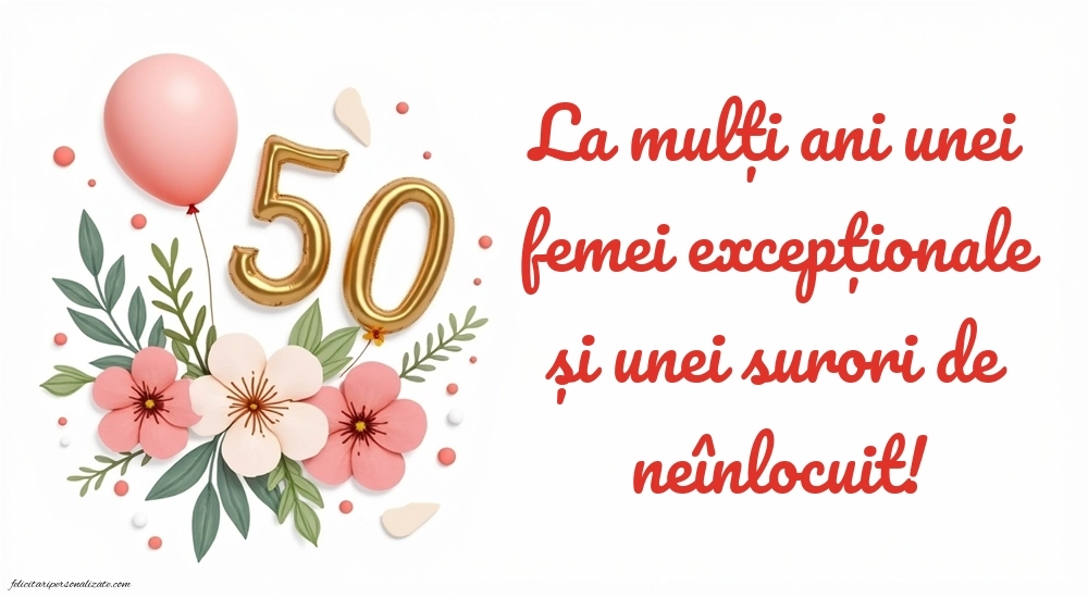 Imagini cu LA MULȚI ANI 50 ani pentru SORA: Flori și baloane