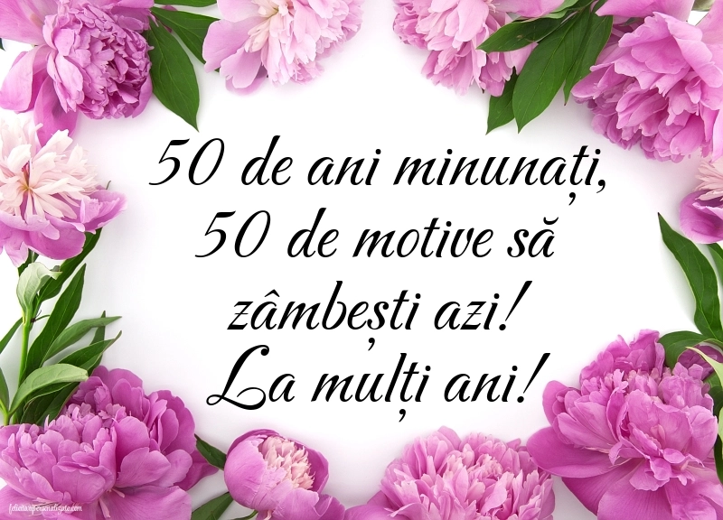 Imagini cu LA MULȚI ANI 50 ani pentru SORA: Flori