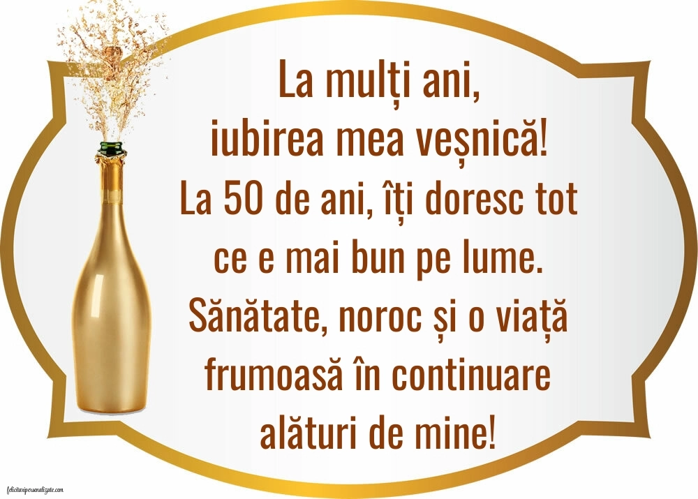 Imagini cu LA MULȚI ANI 50 ani pentru Soț: Șampanie