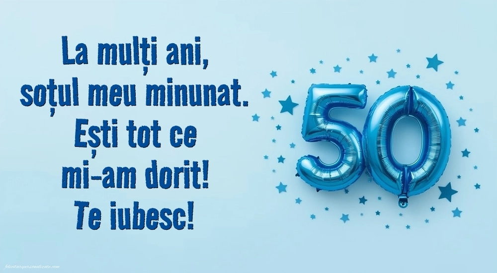 Imagini cu LA MULȚI ANI 50 ani pentru Soț: Baloane