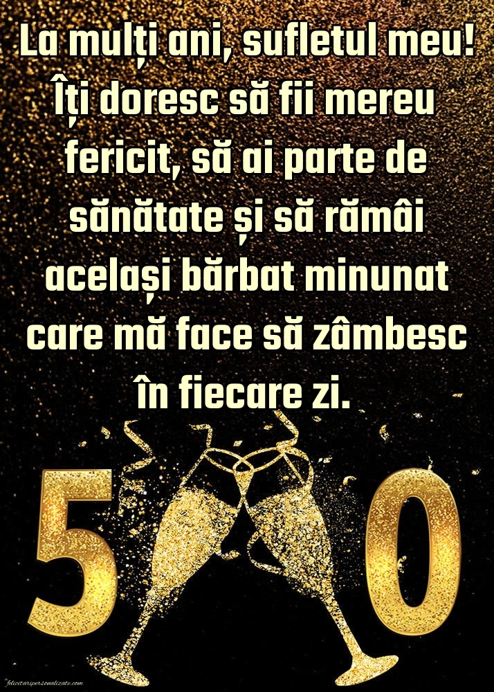 Imagini cu LA MULȚI ANI 50 ani pentru Soț: Șampanie