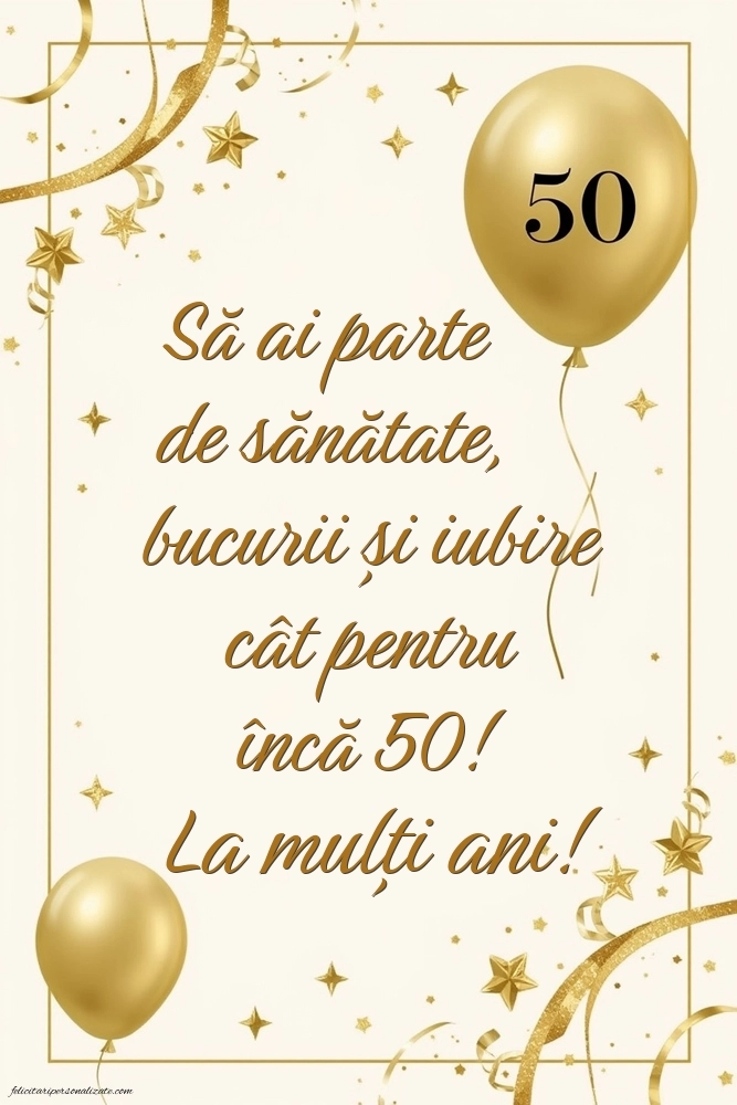 Imagini cu LA MULȚI ANI 50 ani pentru Soție: Baloane