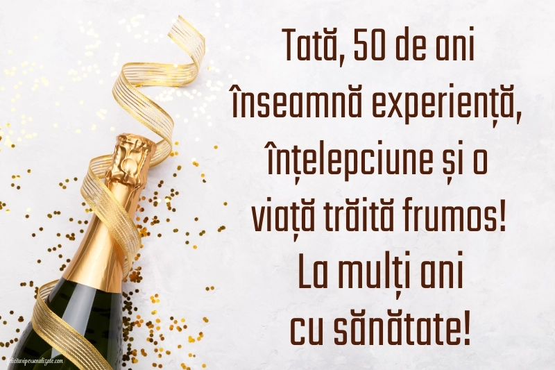 Imagini cu LA MULȚI ANI 50 ani pentru Tata: Șampanie