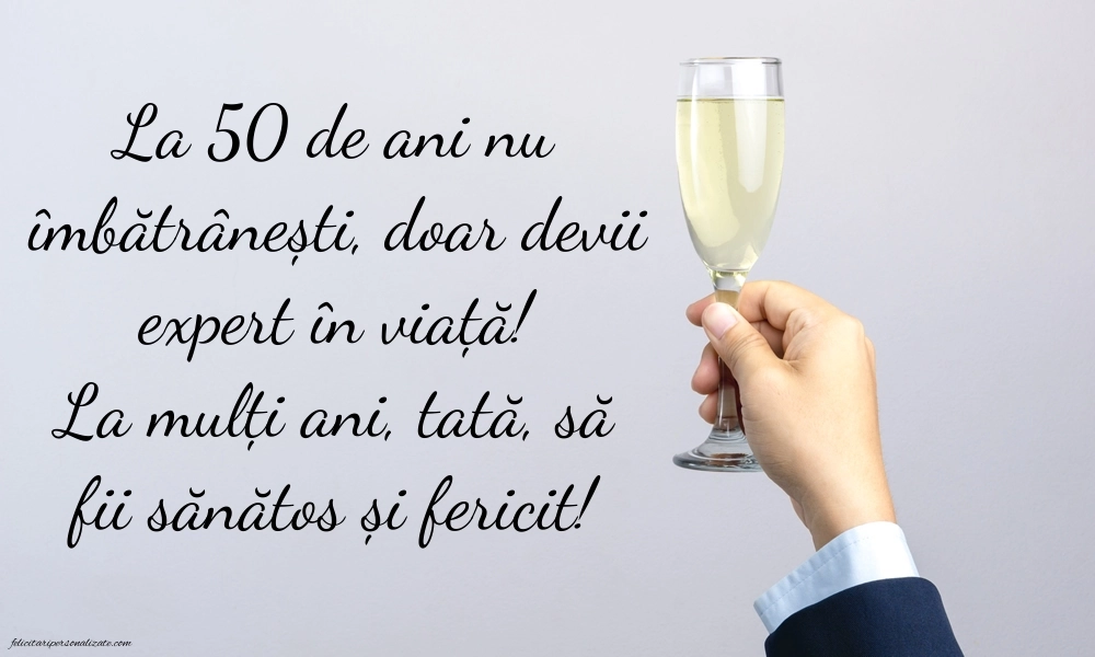 Imagini cu LA MULȚI ANI 50 ani pentru Tata: Șampanie