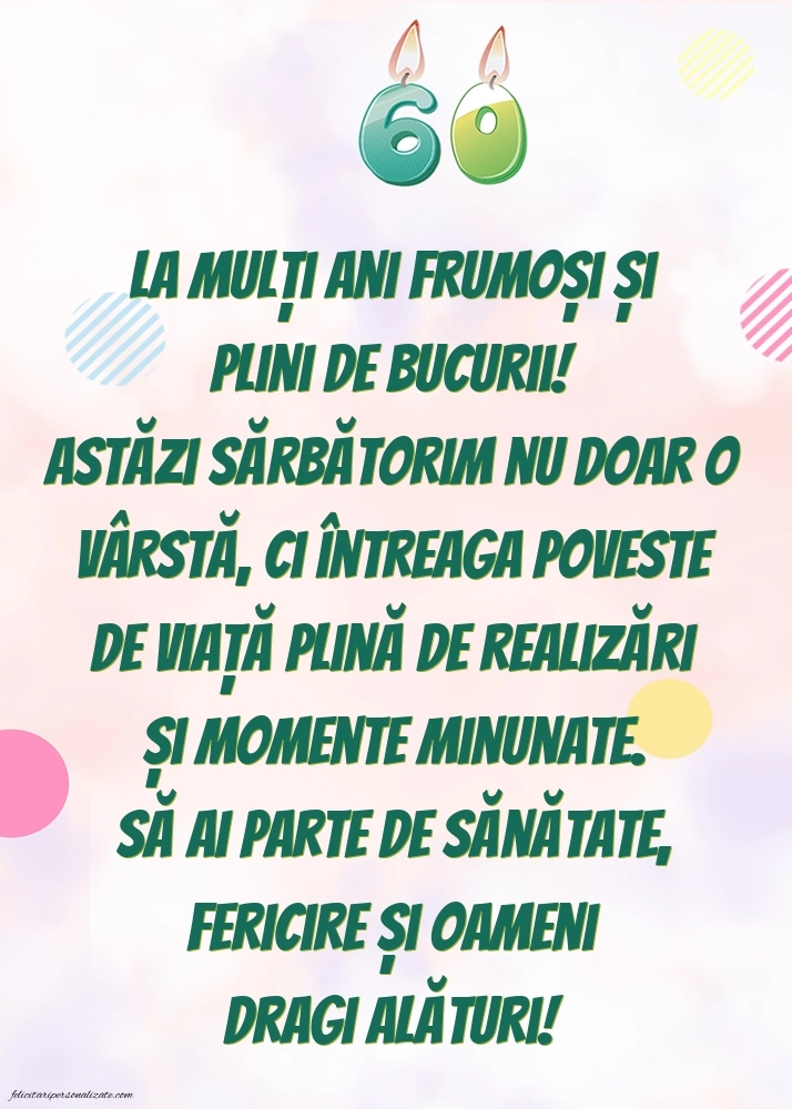 Imagini cu LA MULȚI ANI 60 ani: Lumânări