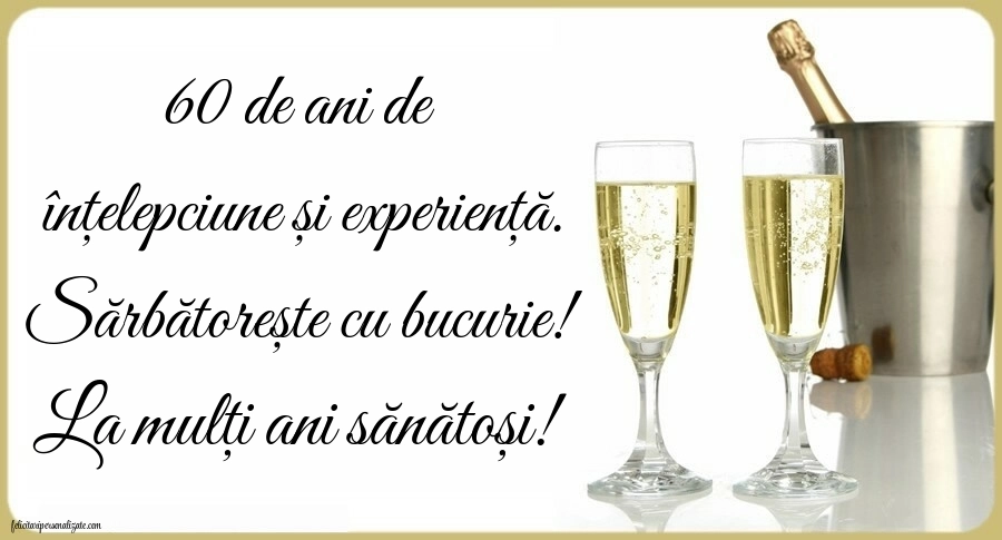 Imagini cu LA MULȚI ANI 60 ani pentru Bărbați: Șampanie