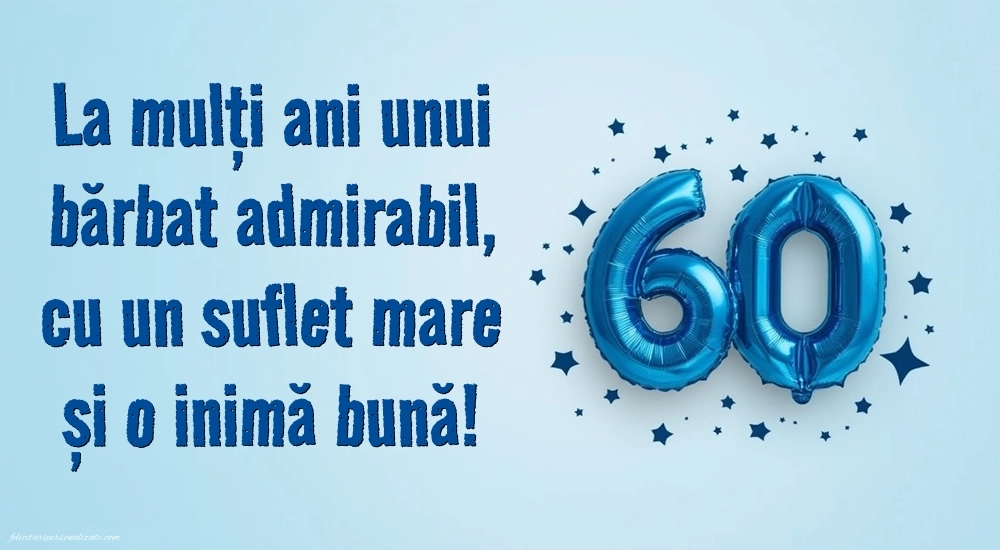 Imagini cu LA MULȚI ANI 60 ani pentru Bărbați: Baloane