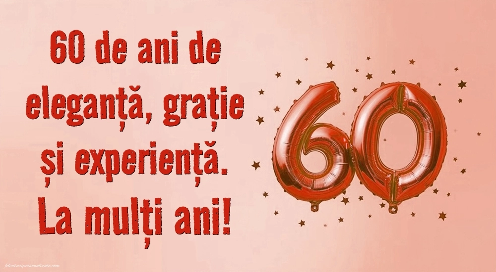 Imagini cu LA MULȚI ANI 60 ani pentru Femei: Baloane