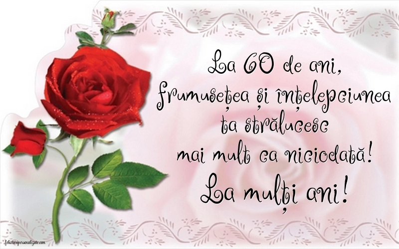 Imagini cu LA MULȚI ANI 60 ani pentru Femei: Flori