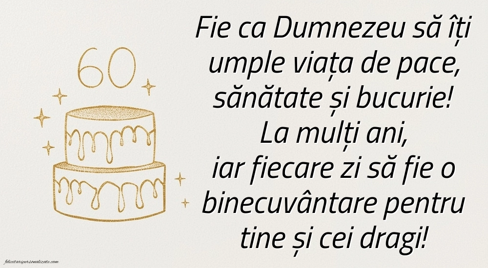 Imagini cu LA MULȚI ANI 60 ani pentru Femei: Tort