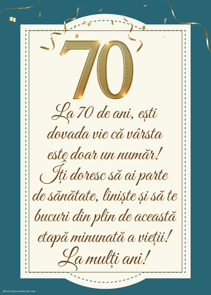 Imagini cu LA MULȚI ANI 70 ani: Tort