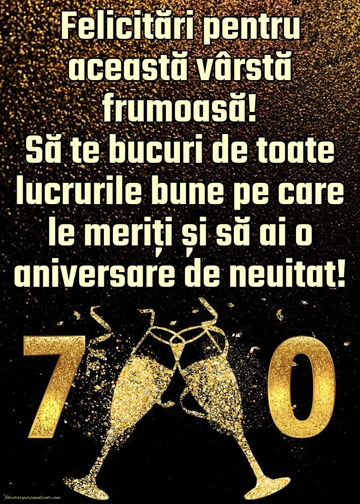 Imagini cu LA MULȚI ANI 70 ani: Șampanie