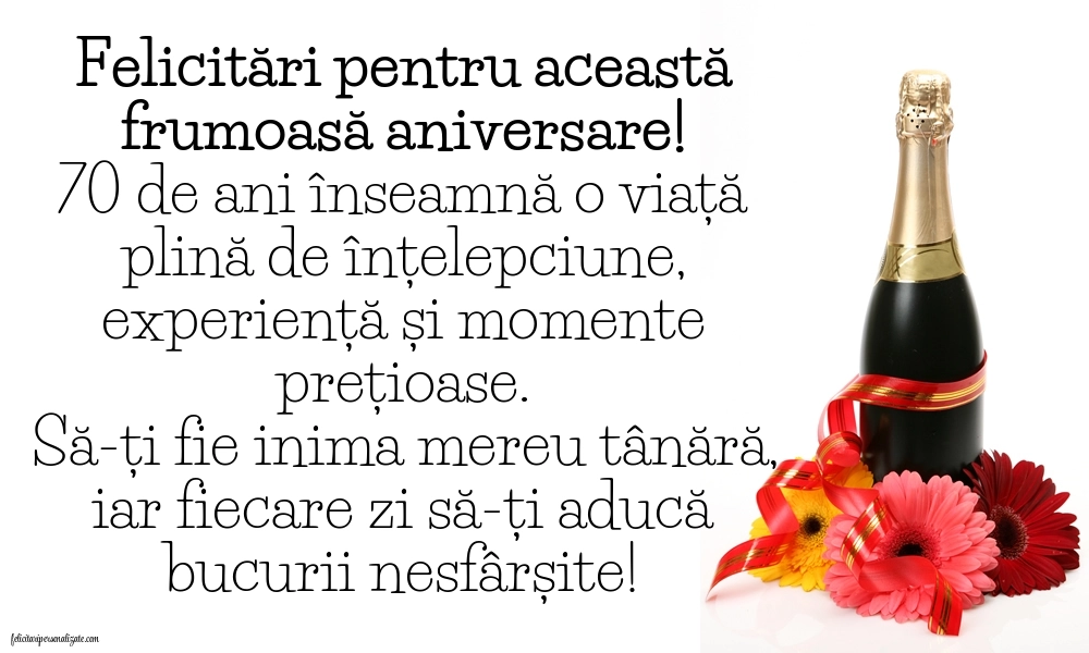 Imagini cu LA MULȚI ANI 70 ani: Șampanie și flori