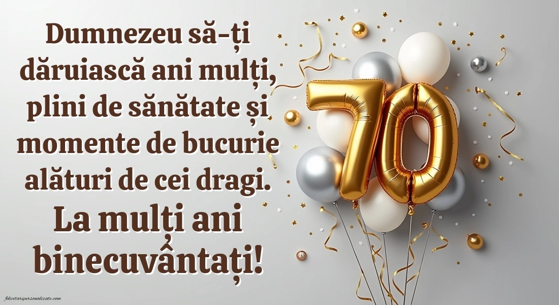 Imagini cu LA MULȚI ANI 70 ani: Baloane