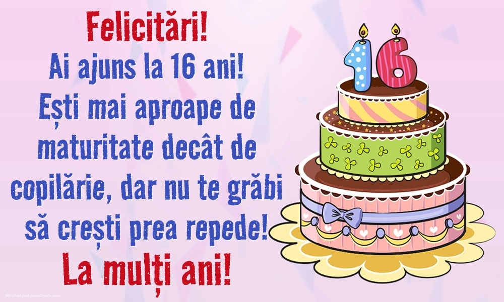 Imagini cu LA MULȚI ANI 16 ani pentru Fiu: Tort