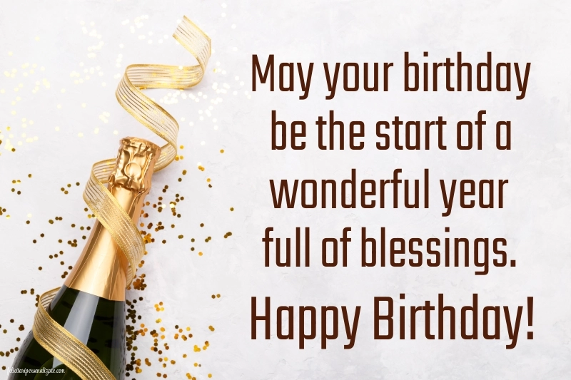 Imagini cu La Mulți Ani în Engleză: Șampanie