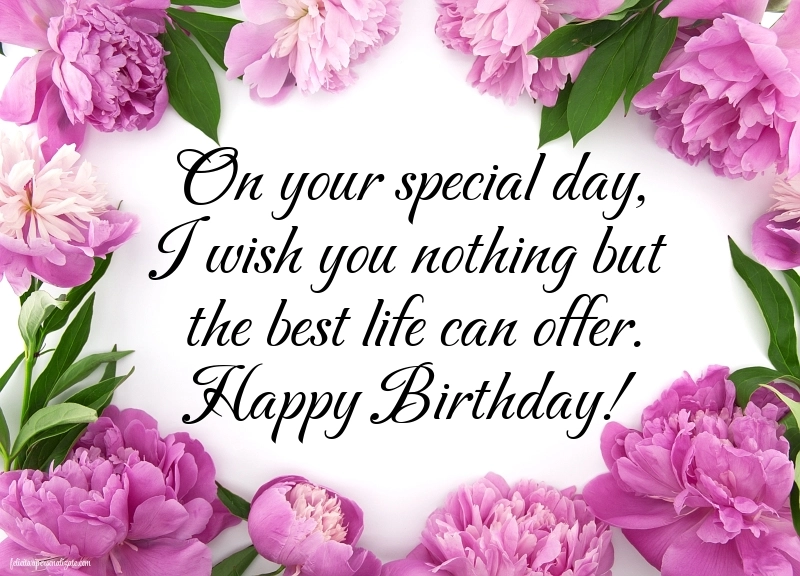 Imagini cu La Mulți Ani în Engleză: Flori