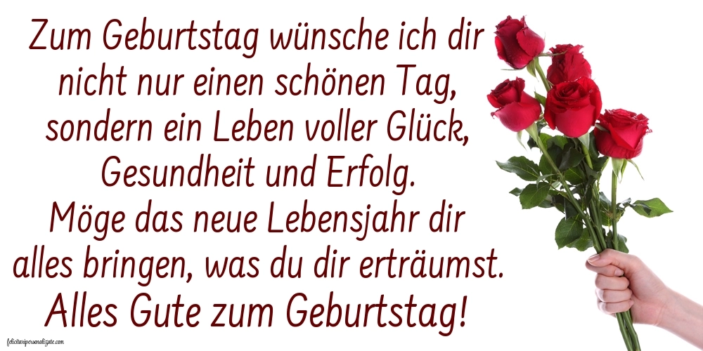 Imagini cu La Mulți Ani în Germană: Flori