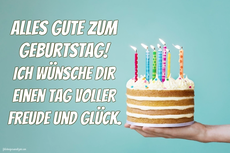 Imagini cu La Mulți Ani în Germană: Tort