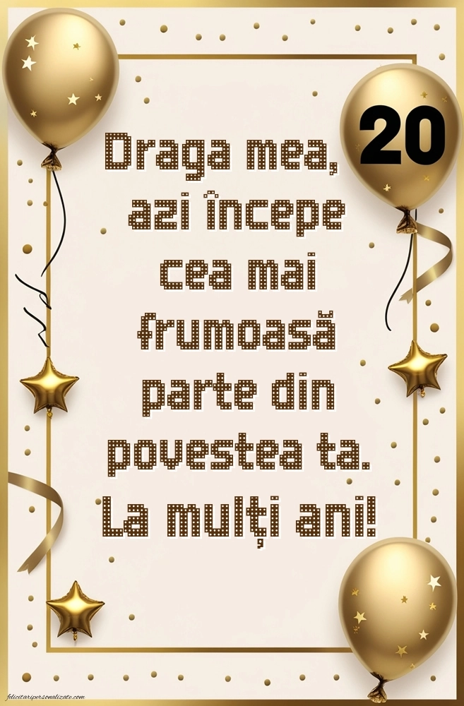 Imagini cu La mulți ani 20 ani pentru Nepoată: Baloane