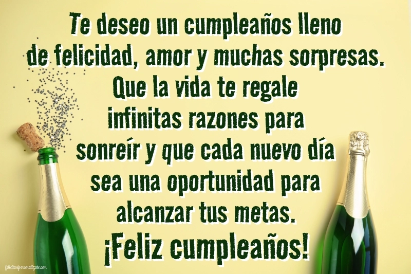 Imagini cu Urări de La Mulți Ani în Spaniolă: Șampanie și confetti