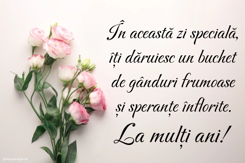 Imagini cu felicitări de La Mulți Ani cu Flori: Flori