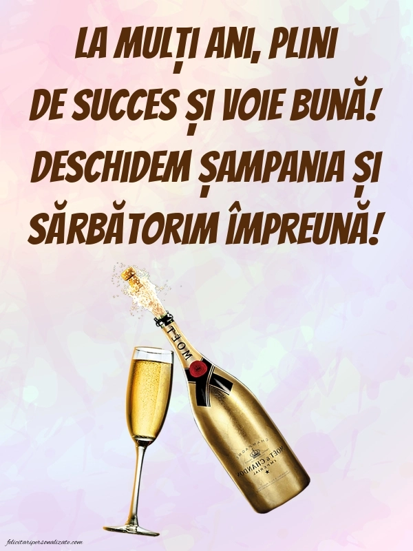 Imagini cu felicitări de La Mulți Ani cu Șampanie: Șampanie