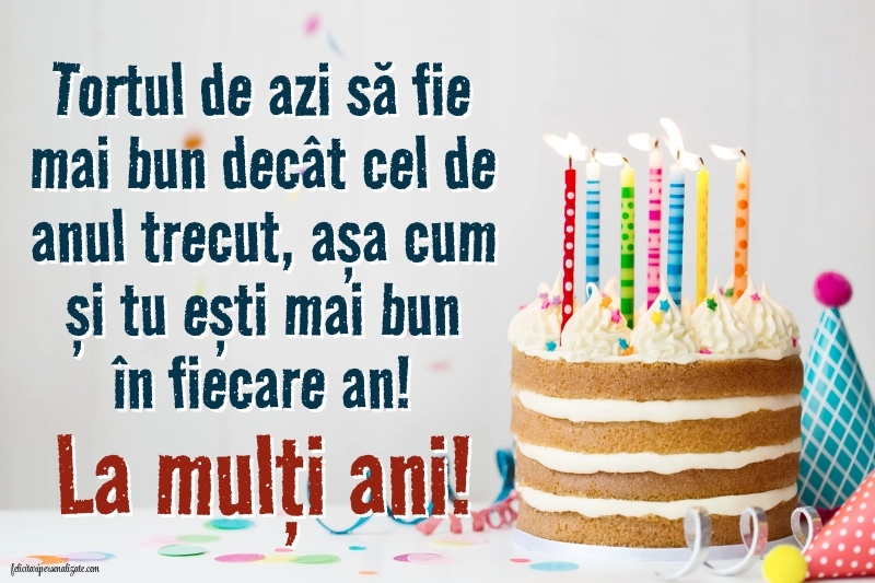 Imagini cu felicitări de La Mulți Ani cu Tort: Tort