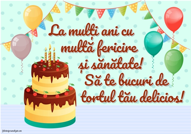 Imagini cu felicitări de La Mulți Ani cu Tort: Tort