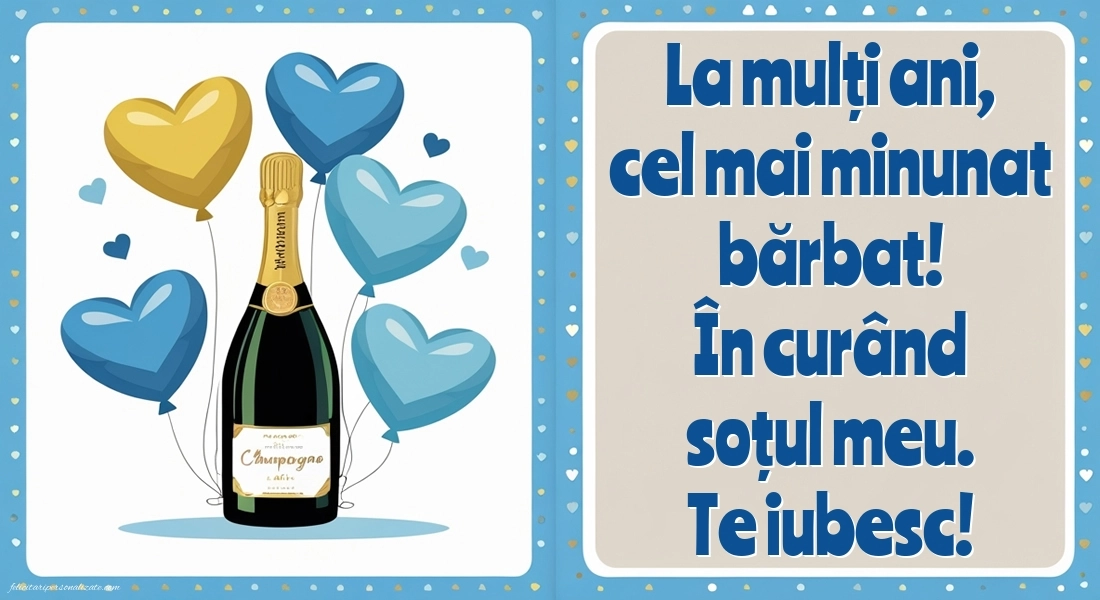 Imagini de LA MULȚI ANI pentru viitorul tău Soț: Șampanie și baloane