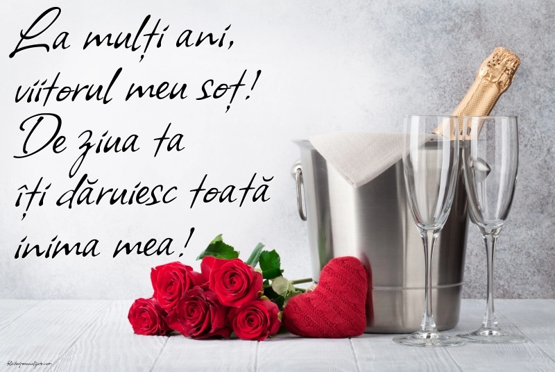 Imagini de LA MULȚI ANI pentru viitorul tău Soț: Șampanie și flori