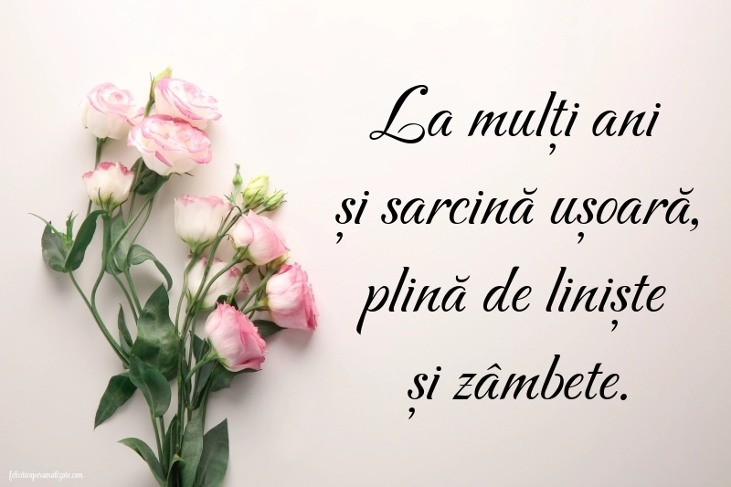 Imagini cu felicitări de La Mulți Ani pentru o viitoare Mămică: Flori