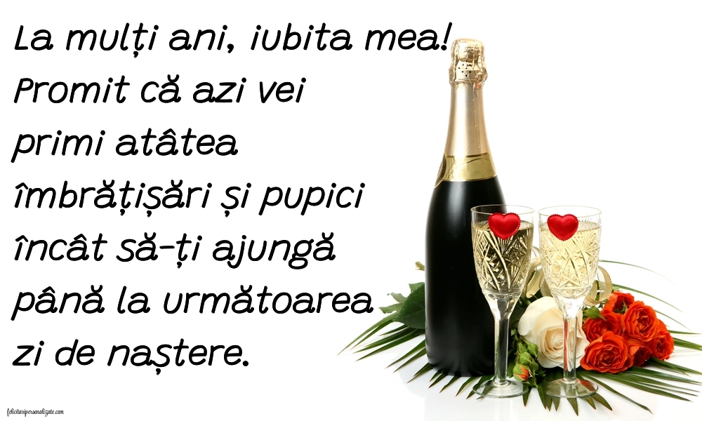 Imagini de LA MULȚI ANI pentru viitoarea Soție: Șampanie și flori