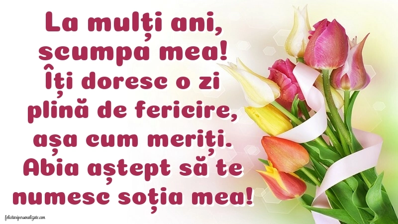 Imagini de LA MULȚI ANI pentru viitoarea Soție: Flori