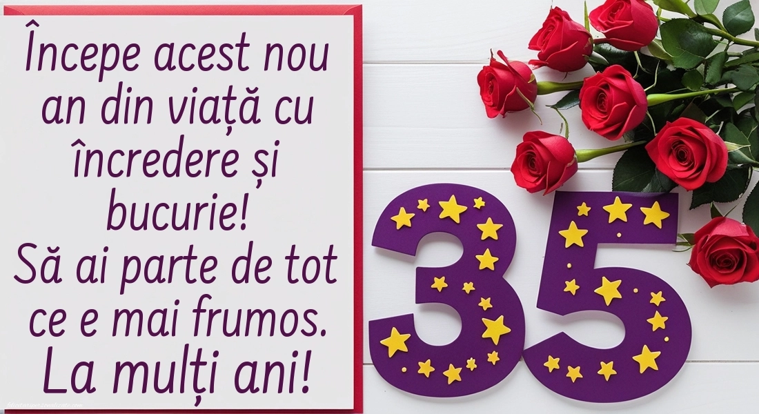 Imagini cu LA MULȚI ANI 35 de ani: Trandafiri