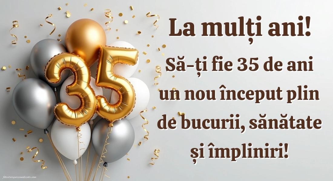 Imagini cu LA MULȚI ANI 35 de ani: Baloane