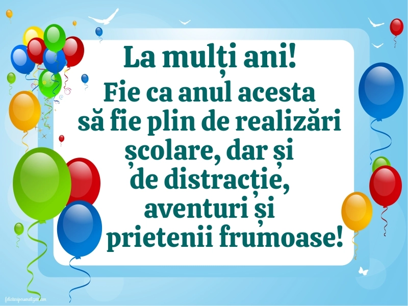 Imagini de LA MULȚI ANI pentru coleg de clasă: Baloane