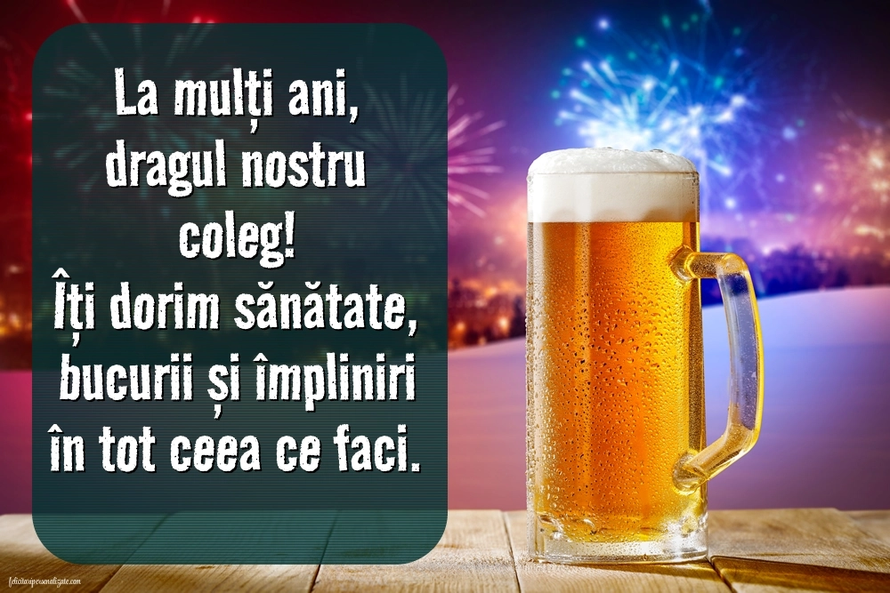 Imagini de LA  MULȚI ANI pentru coleg de muncă: Șampanie