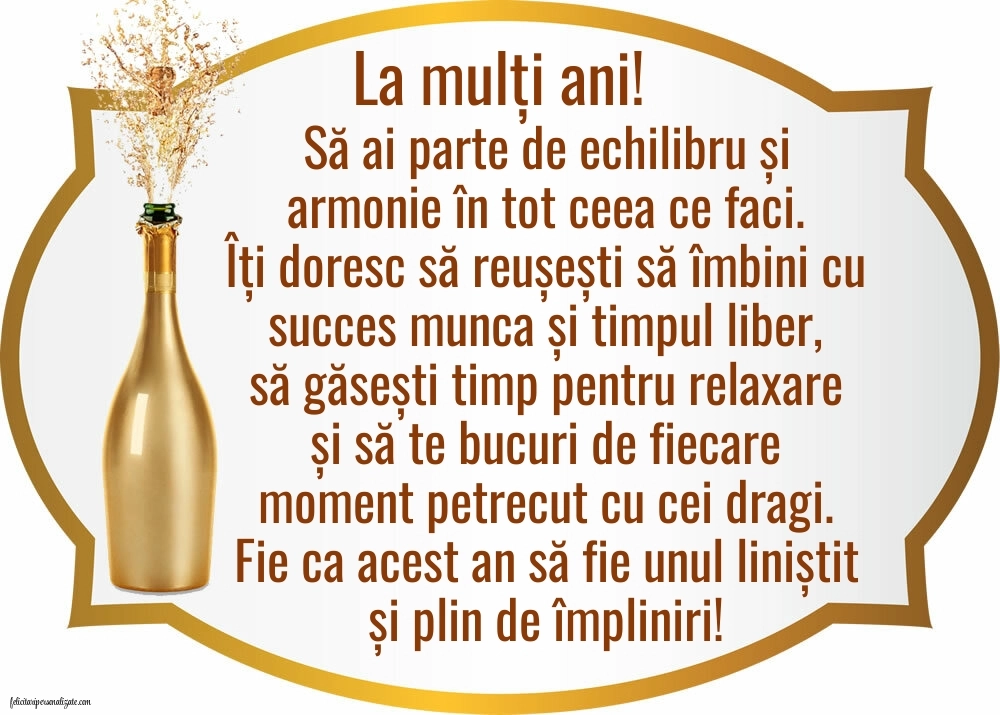 Imagini de LA  MULȚI ANI pentru coleg de muncă: Șampanie