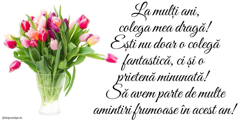 Imagini de LA MULȚI ANI pentru colega de clasă: Lalele